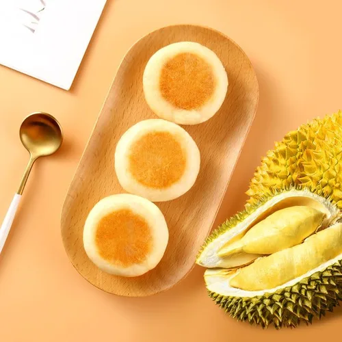 Vista 7 de Auténtico pastel de Durian, pastelería, pastel de desayuno saludable, Dim Sum, bocadillos, aperitivos de frutas, postres, deliciosos aperitivos