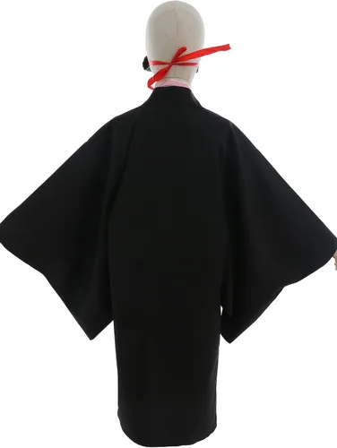 Vista 3 de Miccostumes Disfraz de kimono para niña con pieza de bambú