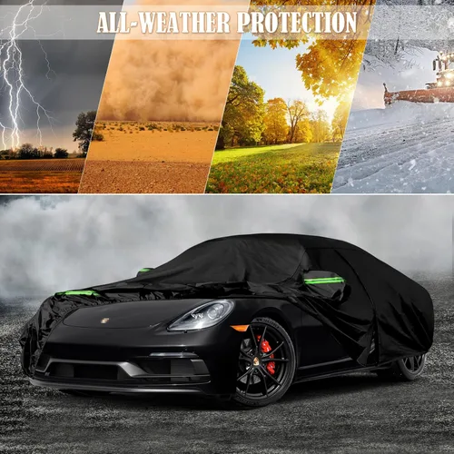 Vista 6 de Cubierta impermeable para coche reemplazable para Porsche 718 Boxster/Cayman 986/987/981 de 1997-2025, cubiertas completas para todo clima de 6