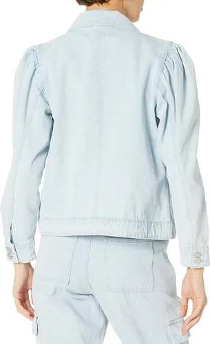 Vista 2 de KENDALL + KYLIE Chaqueta vaquera de manga abombada para mujer, exclusiva de Tienda