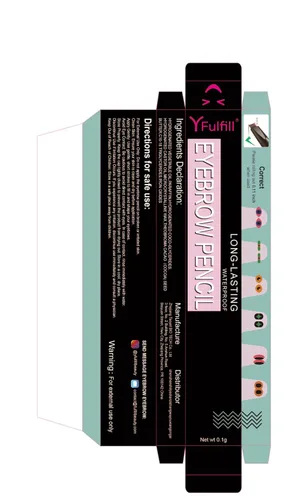 Vista 7 de Yfulfill Lápiz de Cejas Negro - Lápices de Cejas Impermeables para Mujeres Waterproof Eye Brow Pencil Black Color for Naturally Black Hair.