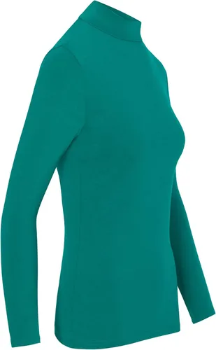 Vista 6 de Natural Uniforms Camiseta de manga larga con cuello alto falso para mujer