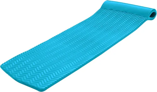 Vista 13 de TRC Recreation Serenity 1.5” Thick Vinyl Coated Foam Swimming Pool Float Mat Adult Lounger with Built-in Roll Pillow