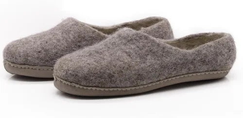 Vista 4 de Nootkas Zapatos de casa 'Victoria' de lana merino de fieltro para mujer