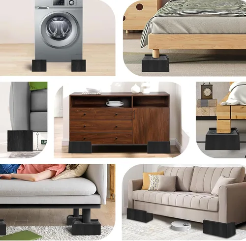 Vista 7 de ANNKUT Elevador de Cama de 3 Pulgadas de Alta Resistencia, Elevador de Sofá Extra Grande, Elevador de Muebles Extra Ancho para Sofá, Mesa