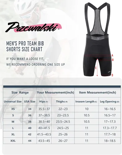 Vista 6 de Przewalski Pantalones cortos de ciclismo Pro Team para hombre, con acolchado 4D, pantalones cortos de ciclismo ajustados para ciclismo de carretera