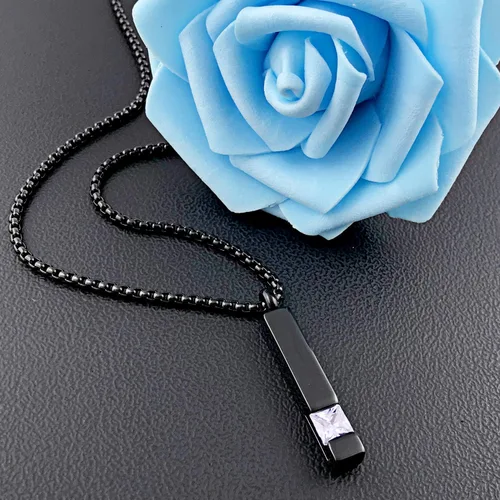 Vista 11 de YOUFENG collar con urna para cenizas, cubos de piedras natales, urna para cenizas humanas, collar de urna de cremación, relicario, recuerdo
