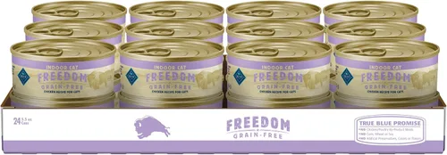 Vista 10 de Blue Buffalo Freedom Grain Free - Alimento húmedo natural en paté para adultos, pollo de interior, latas de 12.5 onzas (paquete de 12)