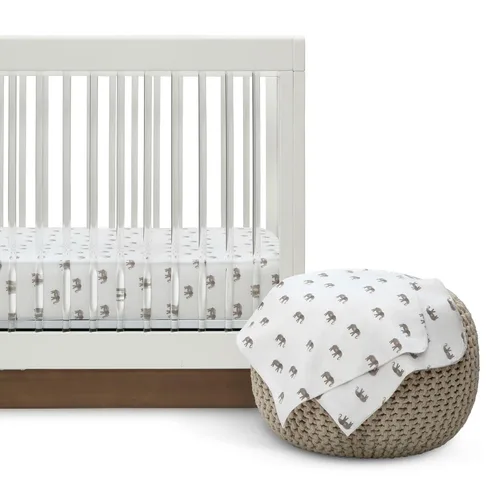Vista 13 de Delta Children babyGap TrueSleep - Sábanas ajustables para cuna y niños pequeños (paquete de 2 unidades), diseño de amigos de safari (paquete de 2)