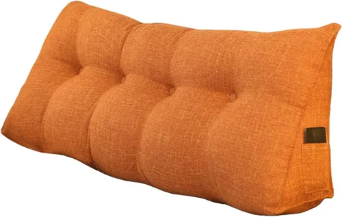 Vista 7 de Almohada triangular de cuña tamaño Queen, almohadas de lectura para sentarse en la cama, sofá, cojín de soporte de espalda, almohadas lumbares