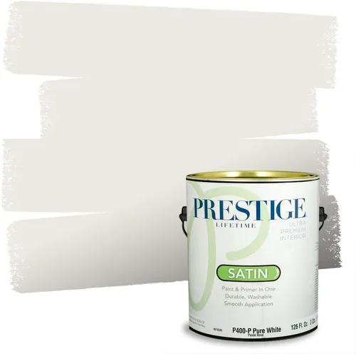 Vista 149 de PRESTIGE Paints - Pintura interior e imprimación en uno, 1 galón, cáscara de huevo, pimienta envejecida