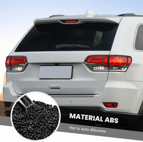 Vista 4 de Jimen Bisel de cubierta de la luz trasera compatible con Jeep Grand Cherokee 2014-2020 (negro)