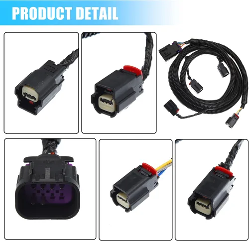 Vista 3 de X AUTOHAUX Conjunto de Cables de Sensor de Aparcamiento Trasero Compatible con Chevy Suburban Tahoe para GMC Yukon para Cadillac Escalade 22899761