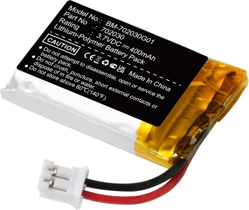 Vista 3 de 702030 batería 400mAh LI-PO batería recargable con conector PH2.0.000 in/2Pin