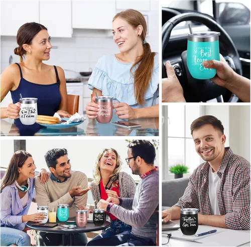 Vista 4 de Regalos de equipo Sieral para empleados, tazón de agradecimiento a granel para Navidad de empleados, regalos de apreciación para compañeros