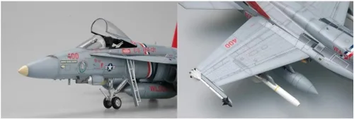 Vista 2 de Hobby Boss F/A-18C Kit de construcción de modelo de avión Hornet