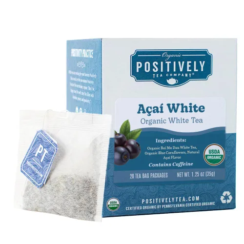 Vista 112 de Bolsas de hojas sueltas para té. Orgánicas por USDA. Positively Tea LLC.