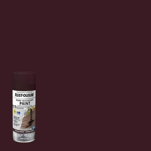 Vista 2 de Rust-Oleum 302125 Pintura en aerosol para recubrimiento de accesorios de techado, 12 onzas, Espresso Shake Batido Espresso