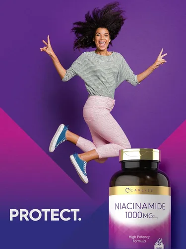 Vista 6 de Carlyle Niacinamida 1000 mg 400 Cápsulas Fórmula de alta potencia Suplemento sin OMG, sin gluten