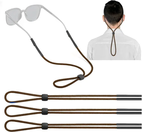 Vista 8 de KECHIO Correa de soporte de gafas deportivas (3 piezas) - Correa de gafas de sol para hombres, mujeres y niños
