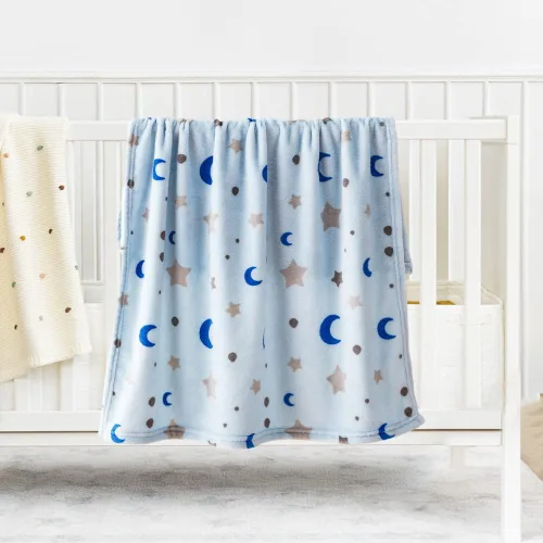 Vista 3 de Bunnikins & Clover Manta de Bebé de Franela de Felpa Ligera Súper Suave para Niños y Niñas, Manta de Lactancia de Forro Polar Floral para Niños