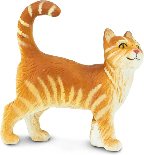 Vista 5 de Safari Ltd. Figura de gato atigrado – Figura detallada de plástico de 2 pulgadas – Divertido juguete educativo para niños, niñas y niños a partir