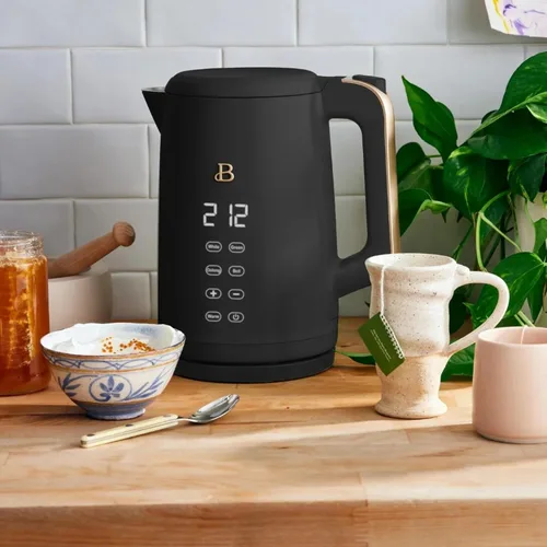 Vista 3 de Hervidor eléctrico 1.7L 1500W con pantalla activada por tacto, control de temperatura programable, 4 ajustes de té preestablecidos, apagado