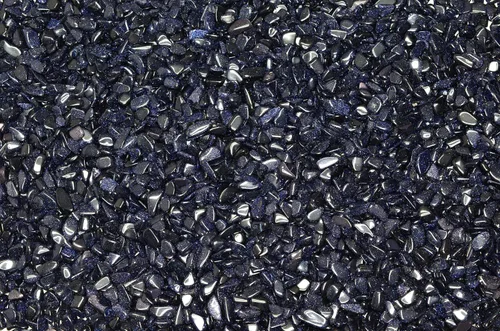 Vista 18 de Fantasia Materiales: 1 libra de piedras de tamaño de chip de aguamarina pulida con tarjeta de identificación