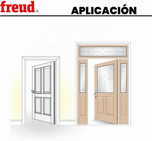 Vista 5 de Freud, 97-100, set de tres unidades para gabinete con 99-515 y 99-260 carril y style bits.