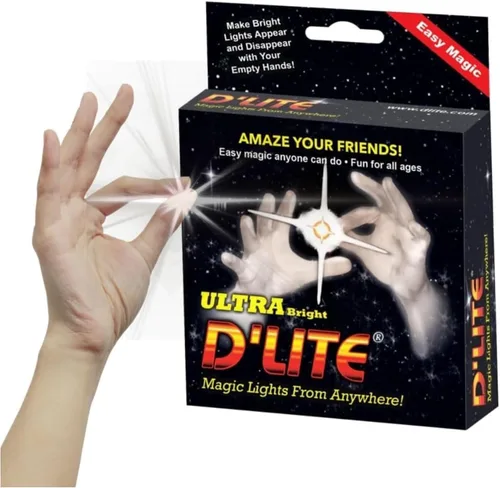 Vista 13 de D'lite Juego de trucos de iluminación de pulgar mágico, 2 dedos mágicos originales increíbles y ultra brillantes, trucos de magia de primer plano