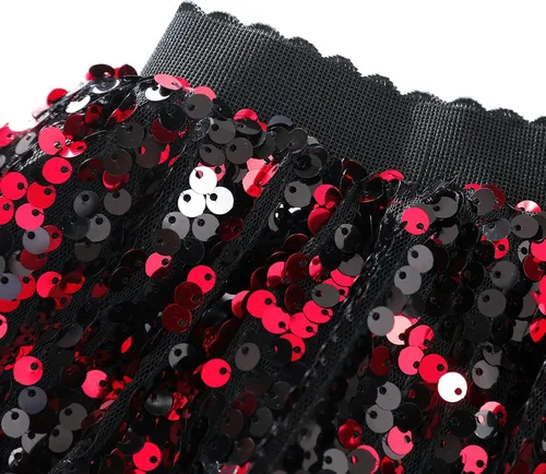 Vista 2 de Flofallzique Faldas de lentejuelas para niñas, falda corta con purpurina para niños, tutú para niñas