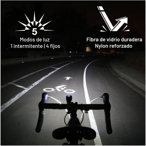 Vista 4 de NiteRider Lumina Micro - Luz delantera recargable USB-C de 950 lúmenes – 5 modos de luz LED compacta, IP64 impermeable para ciclismo de carretera