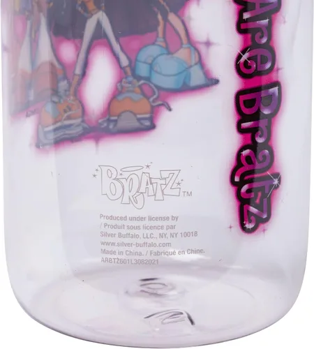 Vista 4 de Silver Buffalo Bratz con Cloe, Jade, Yasmin y Sasha Botella de Agua con Tapa de Rosca, 28 Onzas