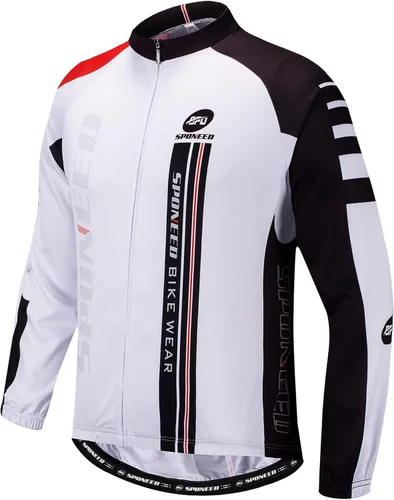 Vista 2 de sponeed Ropa de ciclismo para hombre, manga larga, para bicicleta de montaña, camiseta de bicicleta de carretera, pantalones acolchados, trajes