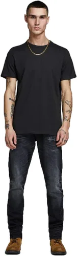 Vista 2 de Jack & Jones Paquete de 2 camisetas de algodón con cuello redondo para hombre