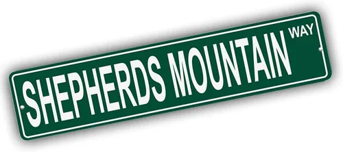 Vista 77 de Ohio Mountains Pick Your Mountain Compatible/repuesto para Acme Hill United States Mountain aluminio metal metal metal estilo letrero de calle
