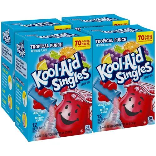 Vista 27 de Kool-aid Singles Tropical Punch 12-.055 Oz Caja 2 cajas
