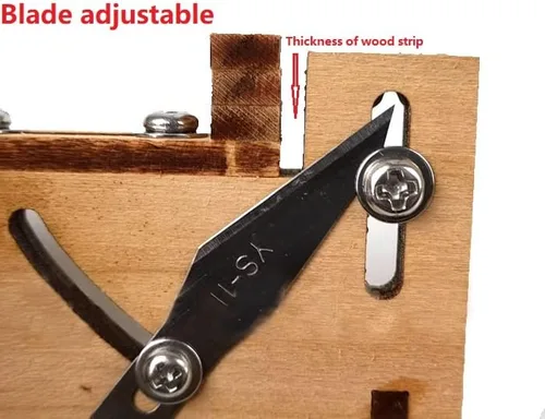 Vista 2 de Modelo de barco Herramientas de construcción para adultos - Tira de madera Kit de cepilladora angular