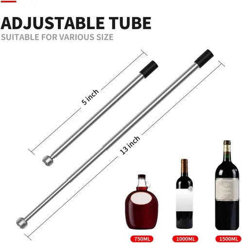 Vista 6 de Regalos de vino - Aireador de vino Pourer-Rocyis Dispensador de vino eléctrico, decantador de vino inteligente de un solo toque con base