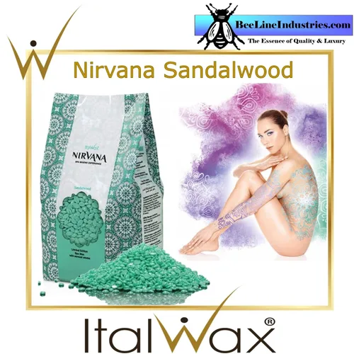 Vista 2 de ItalWax Sandalwood Nirvana Premium SPA - Cuentas de cera dura sin estrangulamiento de 2.2 libras - 2.2 lbs.