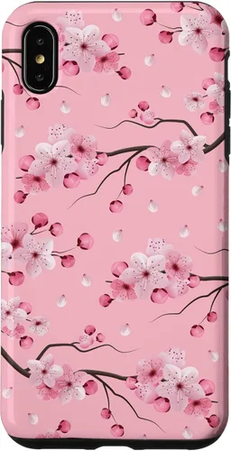 Vista 11 de Japanese Cherry Blossom Floral Flower Pattern Pastel Pink Case for iPhone 17