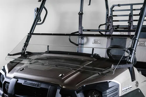 Vista 6 de Parabrisas UTV inclinable compatible con modelos Kawasaki Mule Pro FX/DX Series 2015+ - Resistente a los arañazos de 1/4 pulgadas