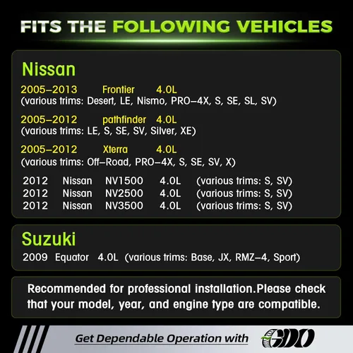 Vista 2 de Kit de cadena de distribución 4.0 con tensor de bomba de agua 13028ZS00A se adapta a 2005-2013 Nissan Frontier Pathfinder Xterra Suzuki Equator 4.0L