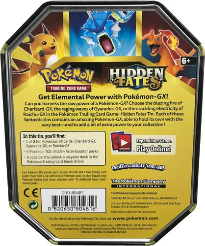 Vista 4 de Lata Destinos Ocultos: Charizard-GX