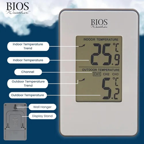 Vista 4 de Thermor Termómetro inalámbrico para interiores y exteriores Bios (Plata)