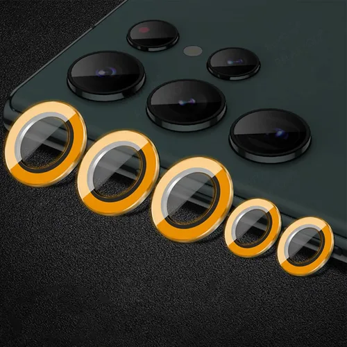 Vista 18 de Compatible con iPhone 11 Pro/11Pro Max/12 Pro Luminous Camera Lens Protector Ultra Thin Película de vidrio templado Protector de pantalla de cámara