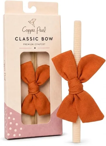 Vista 44 de Copper Pearl Classic Baby Bow Headbands - Limited Collection