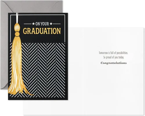 Vista 3 de Hallmark surtido de tarjetas de graduación (12 tarjetas y sobres, 4 diseños)