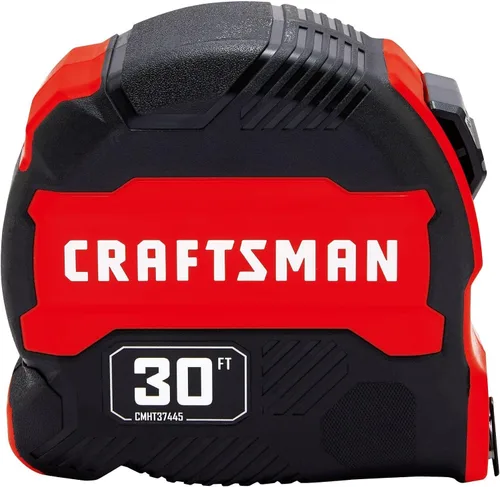 Vista 8 de CRAFTSMAN Cinta métrica de 30 pies con marcas de fracción, retráctil (CMHT37445S)
