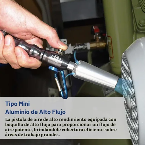 Vista 2 de FIRSTINFO A18538US - Pistola de soplado de aire de flujo de aluminio Windstorm 2X